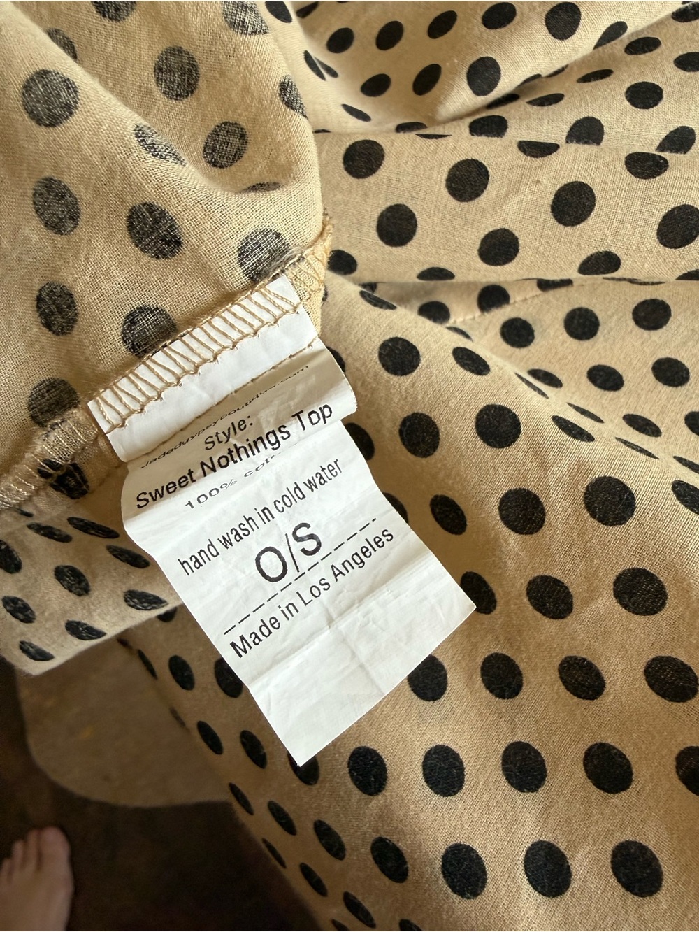 Gypsy Tan Polka Dot Button-Down Shirt - Picture 4 of 4